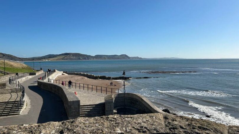 Lyme Regis seafront where South West Water is planning storm overflow reduction works