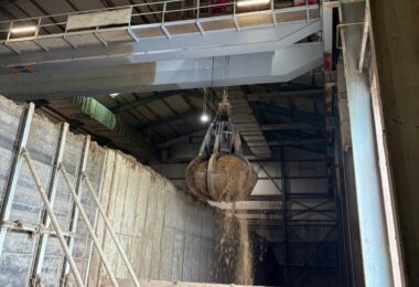 Steelpaint corrosion protection system applied to overhead crane inside a German biomethane composting hall