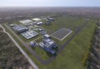 Rendering of the planned Bob Derrington Water Reclamation Plant in Odessa Texas