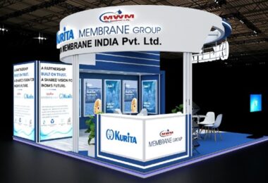 Kurita Membrane India exhibition booth for SEMICON India 2026