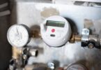 Digital water meter installed in a utility system