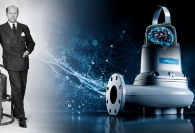 Flygt pumping innovation from the 1947 submersible drainage pump to modern intelligent pumping technology