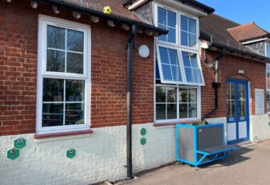 SuDS rainwater planters installed at a school in Merton, London