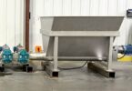 Börger pump and macerating system used to process food waste for composting