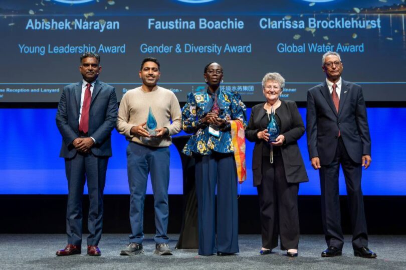 2026 IWA award winners at the World Water Congress in Glasgow