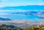 Panoramic view of Volos and the Pagasetic Gulf in Greece, where Aganova will inspect a wastewater pipeline