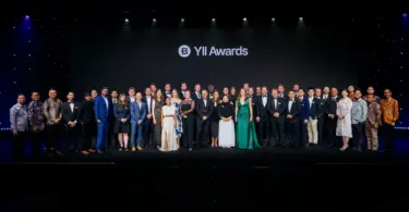 Winners of the Bentley Systems 2026 Year in Infrastructure Awards gathered on stage in Singapore
